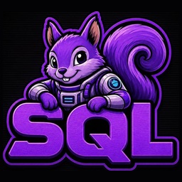 SQL astronaut squirrel icon